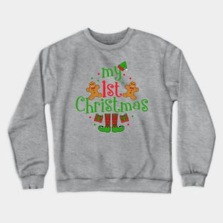 My First Christmas Baby Elf Crewneck Sweatshirt